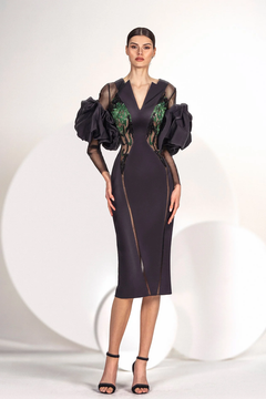 Beaded Bodice Long Sleeve Dress Beaded Bodice Long Sleeve Dress