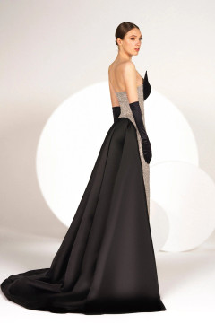 Sequin Embroidered Gown with Gloves Sequin Embroidered Gown with Gloves