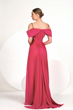Pleated Cut-Out Gown Pleated Cut-Out Gown