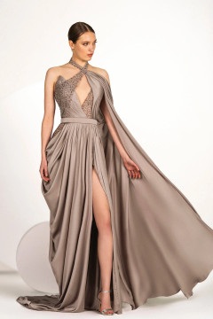 Halter Neck Chiffon Gown Halter Neck Chiffon Gown