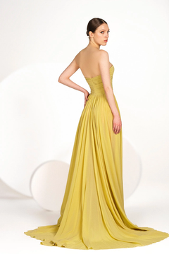 Beaded Sweetheart Chiffon Gown