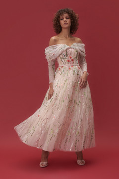 Off the Shoulder Bustier Floral Lace Dress Off the Shoulder Bustier Floral Lace Dress