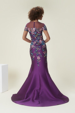 Floral Mermaid Embroidered Gown Floral Mermaid Embroidered Gown