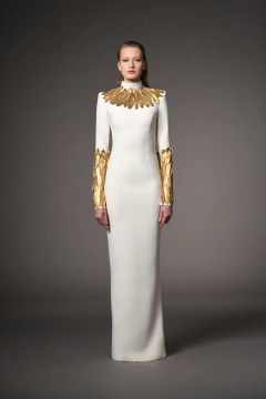 Long Feather Sleeve Dress Long Feather Sleeve Dress