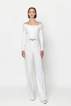 Crepe Drop Shoulder Jumpsuit Crepe Drop Shoulder Jumpsuit