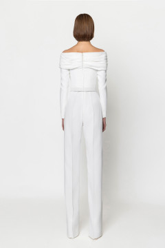 Crepe Drop Shoulder Jumpsuit Crepe Drop Shoulder Jumpsuit