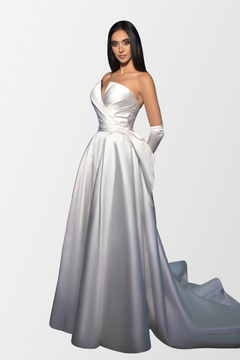 Strapless Off-Shoulder Wedding Dress Strapless Off-Shoulder Wedding Dress