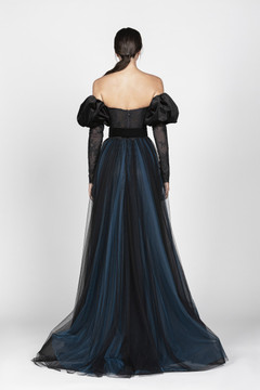 Lace and Tulle Off Shoulder Gown Lace and Tulle Off Shoulder Gown