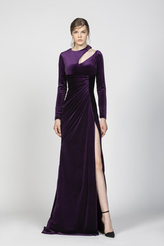 Velvet Cut-Out Gown Velvet Cut-Out Gown