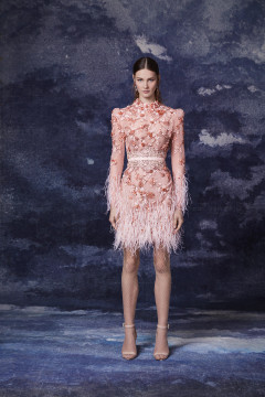 Embroidered Feather Cocktail Dress Embroidered Feather Cocktail Dress