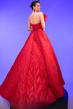 Strapless A-Line Gown with Removable Wrap Strapless A-Line Gown with Removable Wrap