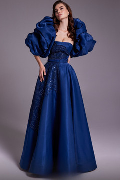 Strapless A-Line Gown with Wrap Strapless A-Line Gown with Wrap