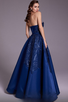 Strapless A-Line Gown with Wrap Strapless A-Line Gown with Wrap