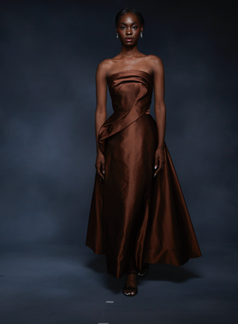 Strapless Double Face Satin Gown Strapless Double Face Satin Gown