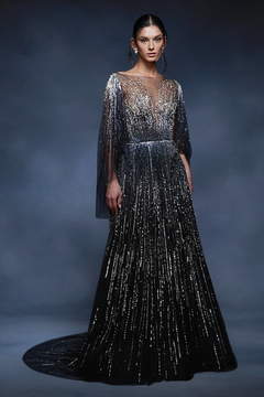 Fully Embroidered A-Line Gown Fully Embroidered A-Line Gown