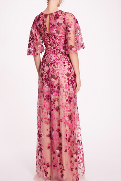 Short Sleeve V-Neck Tulle Gown Short Sleeve V-Neck Tulle Gown