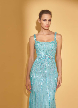 Bright Gem Beaded Gown