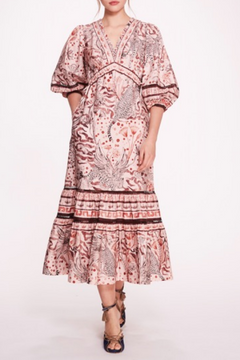 V-Neck Printed Dress V-Neck Printed Dress