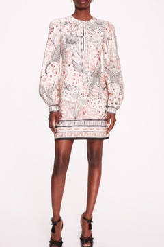Long Sleeve Printed Mini Dress Long Sleeve Printed Mini Dress