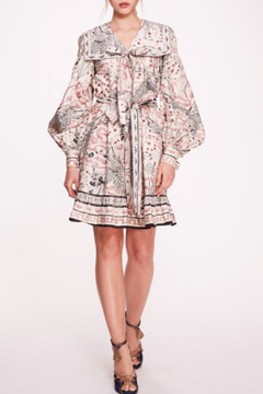 Collar Neck Printed Dress Collar Neck Printed Dress