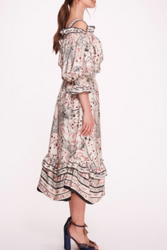 Short-Sleeve Printed Dress