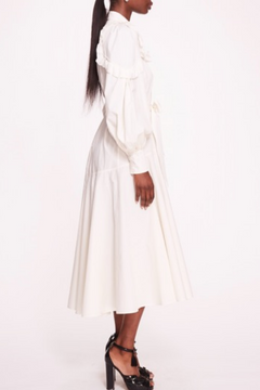 Long Cuffed Sleeve Midi Dress Long Cuffed Sleeve Midi Dress