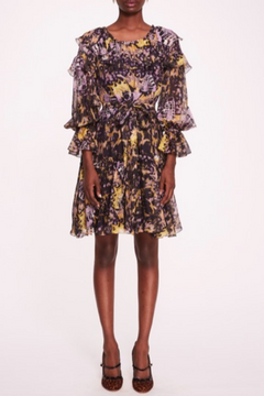 Long Sleeve Silk Mini Dress Long Sleeve Silk Mini Dress