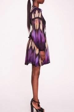 Long Sleeve Printed Silk Dress Long Sleeve Printed Silk Dress