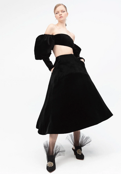 Off Shoulder Crop Top with Skirt Off Shoulder Crop Top with Skirt