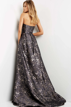 Strapless Fitted Gown with Overskirt Strapless Fitted Gown with Overskirt