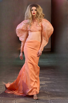 Puffy Sleeve Evening Gown Puffy Sleeve Evening Gown