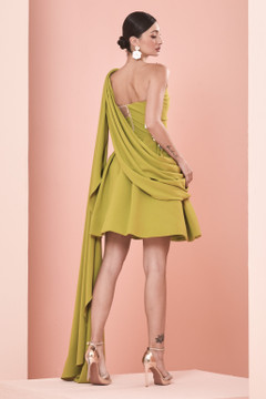 Crepe Asymmetrical Dress Crepe Asymmetrical Dress