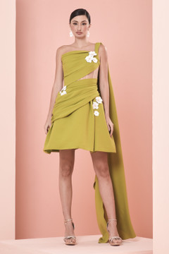 Crepe Asymmetrical Dress Crepe Asymmetrical Dress