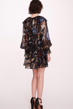 Printed Long Sleeve Mini Dress Printed Long Sleeve Mini Dress