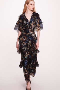 3/4 Sleeve Silk Maxi Dress 3/4 Sleeve Silk Maxi Dress