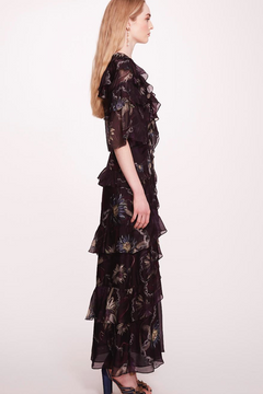 3/4 Sleeve Silk Maxi-Dress 3/4 Sleeve Silk Maxi-Dress