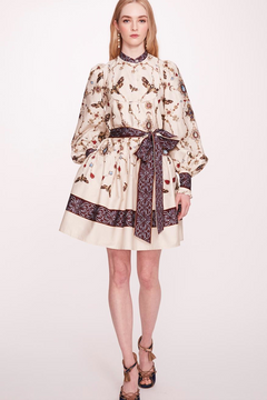 Printed Cotton Mini-Shirtdress Printed Cotton Mini-Shirtdress