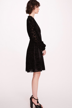 Velvet Burnout Mini-Dress Velvet Burnout Mini-Dress