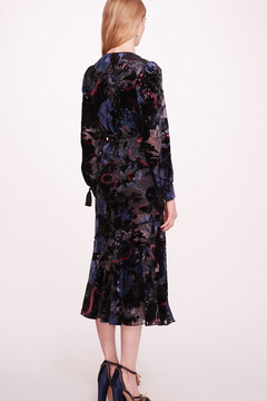 Velvet Burnout Midi Dress Velvet Burnout Midi Dress