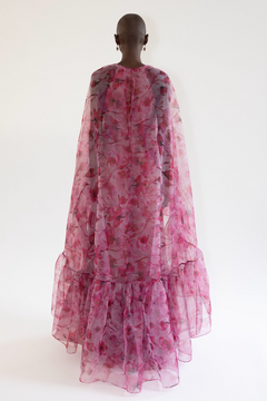 Long Cape Sleeve Evening Dress Long Cape Sleeve Evening Dress
