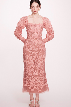 Long Sleeve Corded Lace Dress Long Sleeve Corded Lace Dress