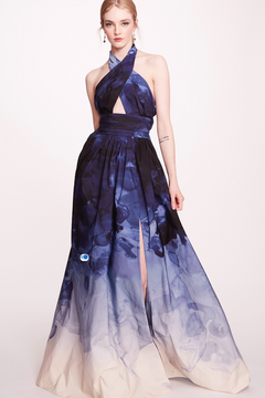 Sleeveless Halter Evening Dress Sleeveless Halter Evening Dress