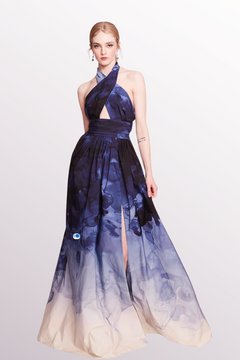 Sleeveless Halter Evening Dress Sleeveless Halter Evening Dress