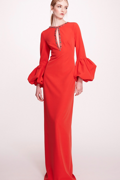 Long Sleeve Crepe Dress Long Sleeve Crepe Dress