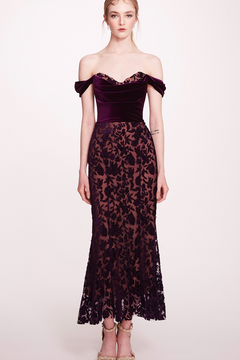 Off-Shoulder Velvet Dress Off-Shoulder Velvet Dress