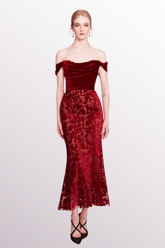 Off Shoulder Velvet Dress Off Shoulder Velvet Dress