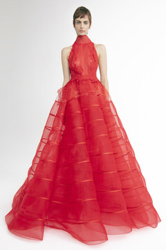 High-Neck A-Line Gown High-Neck A-Line Gown