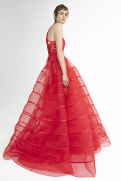 High-Neck A-Line Gown High-Neck A-Line Gown