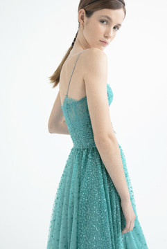 Embellished Spaghetti Strap Gown Embellished Spaghetti Strap Gown