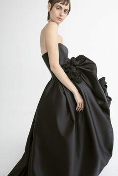 Strapless Gown with High-Low Skirt Strapless Gown with High-Low Skirt